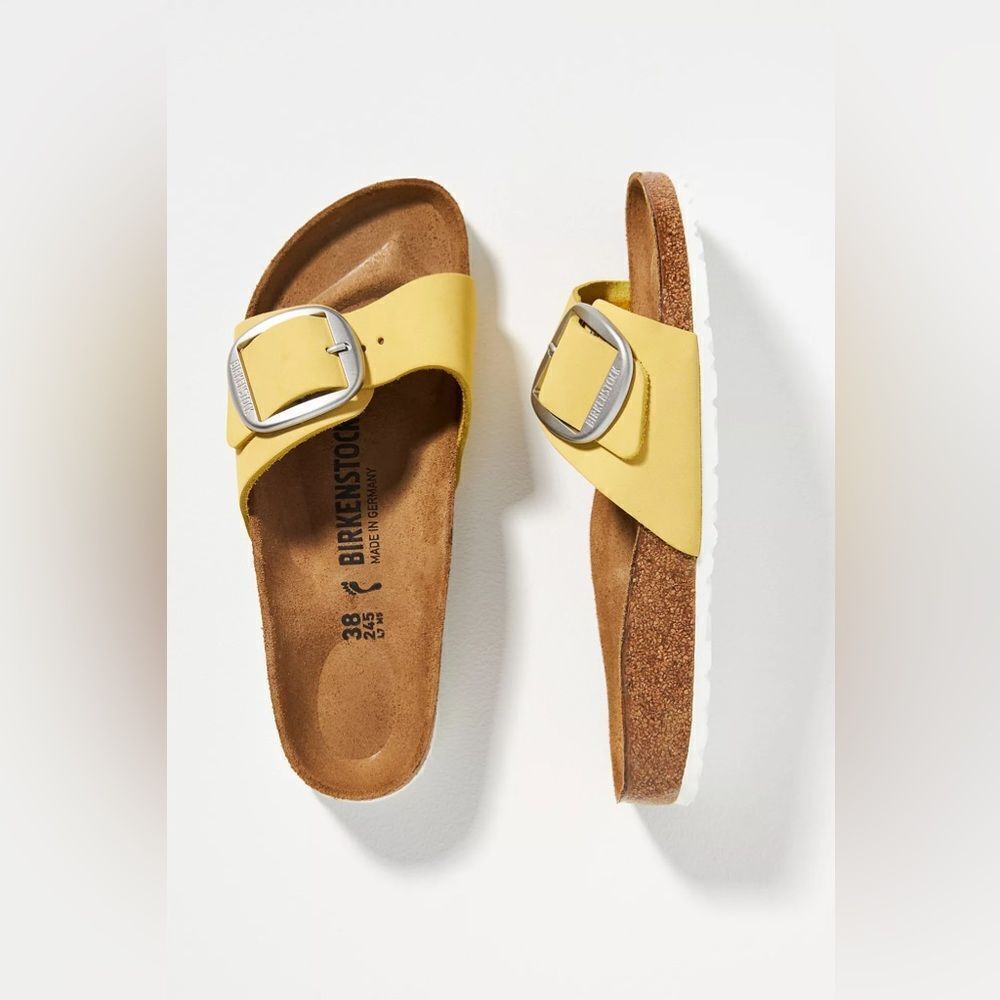 Birkenstock Madrid Big Buckle Sandal in Nubuck leather